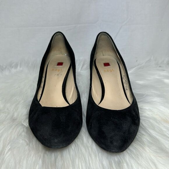 Hogl Claire Black Suede Heels Sz UK 5 - Picture 3 of 7